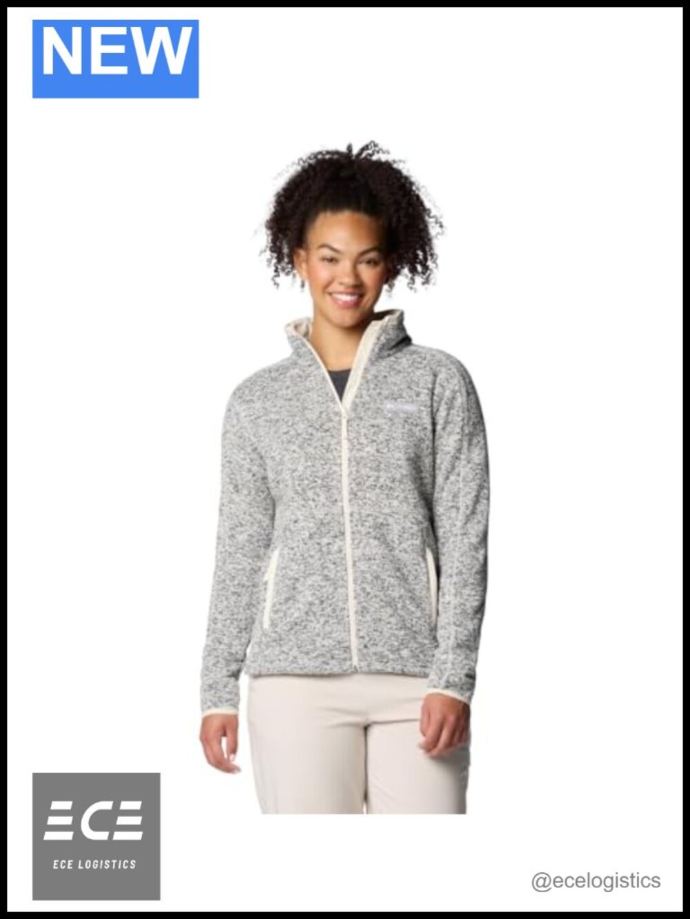 Women's Full Zip Fleece Jacket Sweater Weather II Fitted Anorak Casual